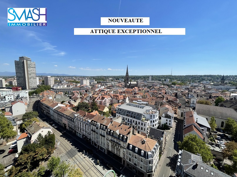 SOUS COMPROMIS – Mulhouse centre:  attique exceptionnel à rénover
